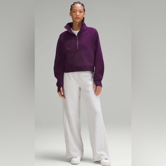 Lululemon NWT Scuba Oversized Funnel Neck Half Zip Dramatic Magenta Size M L - Picture 4 of 11